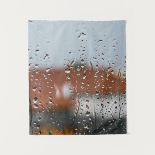 Tenture Verre avec gouttes d'eau (Devant)
