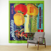 Tenture vers 1900 Appleton Apples crate étiquette print (En situation)