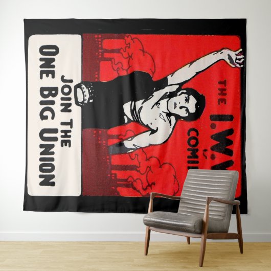 Tenture vers 1905 L'IWW arrive (En situation (horizontale))