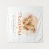 Tenture Verse de la Bible du papillon chrétien féminin : M (Devant (Horizontal))