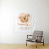 Tenture Verse de la Bible du papillon chrétien féminin : M (En situation)