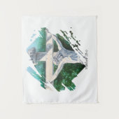 Tenture Verset biblique Il Est Ressuscité Foi (Devant)