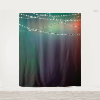 Tenture Vert avec lumières de fée arrière-plan photo