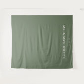 Tenture Vert olive élégant minimaliste (Devant (Horizontal))