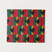 Tenture Vert Or Rouge Noir Afrique Crochet Artistique Impr (Devant (Horizontal))