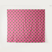 Tenture Vert sur rose Pois Design Motif (Devant (Horizontal))