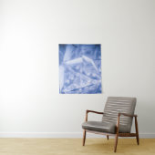 Tenture Veste de costume blanc et bleu (En situation)