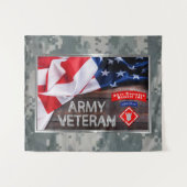 Tenture Vétéran robuste 20e brigade du génie aéroporté (Devant (Horizontal))