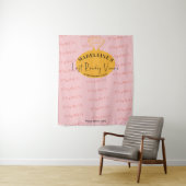 Tenture Veuve avant vows Bachelorette Photobooooooth fond (En situation)