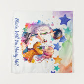 Tenture Veux-tu m'épouser | Proposition de mariage animée (Devant (Horizontal))