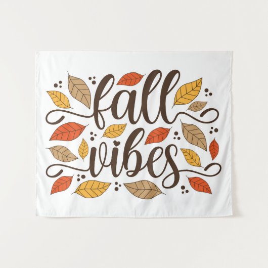 Tenture Vibes d'automne (Devant (Horizontal))