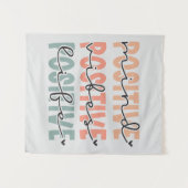 Tenture Vibes de l'esprit positif Vie Citation inspirante (Devant (Horizontal))