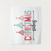 Tenture Vibes de Noël - Festive Tree Design (Devant)