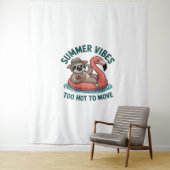 Tenture Vibes d'été Sloth Funny Lazy Float (En situation)