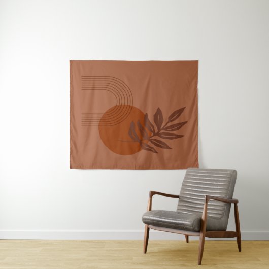 Tenture Vibes du désert inspirées par Matisse Formes Abstr (En situation (horizontale))