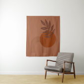 Tenture Vibes du désert inspirées par Matisse Formes Abstr (En situation)