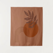 Tenture Vibes du désert inspirées par Matisse Formes Abstr (Devant)