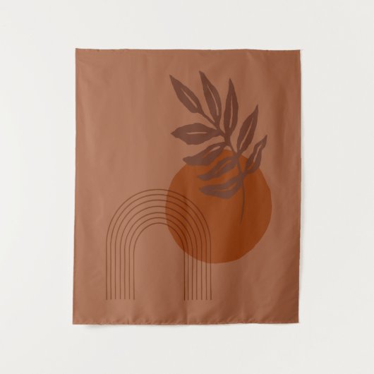 Tenture Vibes du désert inspirées par Matisse Formes Abstr (Devant)
