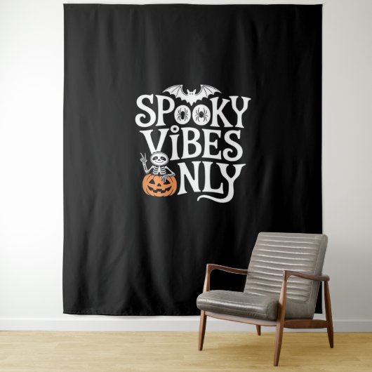 Tenture Vibes éffrayantes uniquement Halloween Sloth T-Shi (En situation)