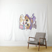 Tenture Vibes Paw-Stive Seulement Chien mignon Avec Bubble (En situation (horizontale))