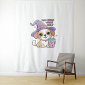 Tenture Vibes Paw-Stive Seulement Chien mignon Avec Bubble (En situation)