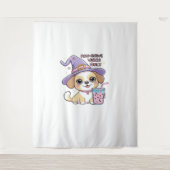 Tenture Vibes Paw-Stive Seulement Chien mignon Avec Bubble (Devant)