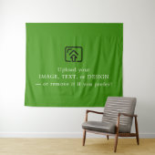 Tenture Vibrant Green Christmas Tapestry for Festive Walls (En situation (horizontale))
