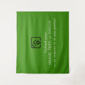 Tenture Vibrant Green Christmas Tapestry for Festive Walls (Devant)