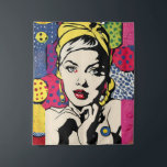 Tenture Vibrant Pop Art Portrait Retro Wall Art<br><div class="desc">Élevez votre espace avec ce portrait pop art vibrant, un mélange étonnant de design rétro et de modernité. Cette tapisserie murale générée par l'IA est un complément parfait à tout décor de maison ou de bureau, apportant des couleurs audacieuses et une composition vivante à vos murs. Idéal pour les amateurs...</div>