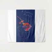 Tenture Vibrantly Colored Floral Tapestry (Devant (Horizontal))