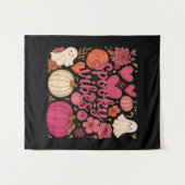 Tenture Vibrations Effrayantes - Halloween  (Devant (Horizontal))