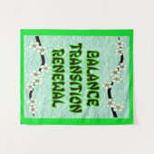 Tenture vibrations florales (Devant (Horizontal))