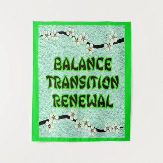 Tenture vibrations florales