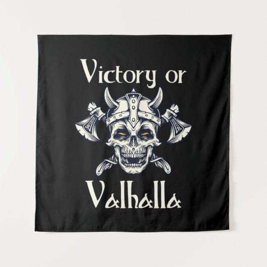 Tenture Victoire ou Valhalla - Crâne (Devant)