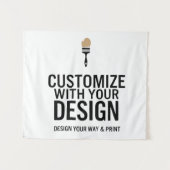 Tenture Vide Personnalisé 101x86 cm Entreprise Personnalis (Devant (Horizontal))