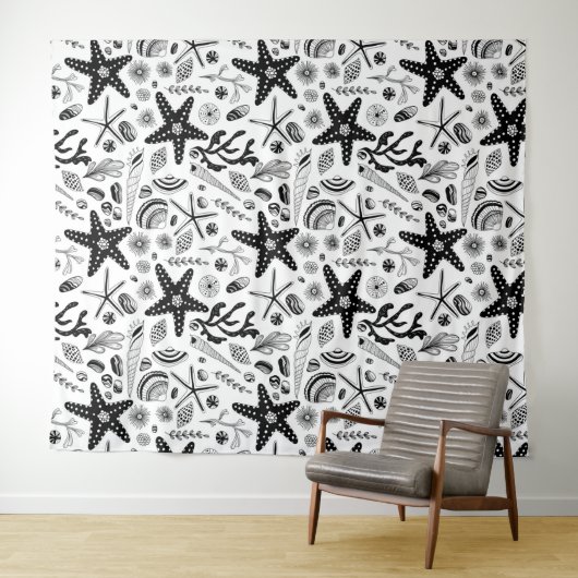 Tenture Vie marine (En situation (horizontale))