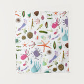 Tenture Vie marine colorée (Devant)