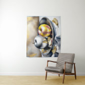 Tenture Vie morte des pommes d'argent et d'or (En situation)