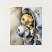 Tenture Vie morte des pommes d'argent et d'or (Devant)