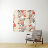 Tenture Vie urbaine : Motif sans couture (En situation (horizontale))