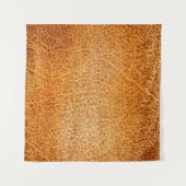 Tenture Vieille texture de cuir marron grunge (Devant (Horizontal))