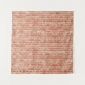 Tenture Vieille texture murale en brique rouge. (Devant)