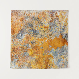 Tenture Vieille texture rouille, grunge arrière - plan mét