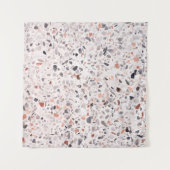 Tenture Vieille texture terrazzo, motif d'hamper. (Devant (Horizontal))