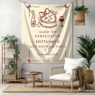 Tenture Vieilli à la perfection comme un grand vin Fête d'