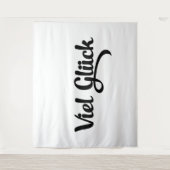 Tenture Viel Glück | Bonne Chance Langue Allemande (Devant)