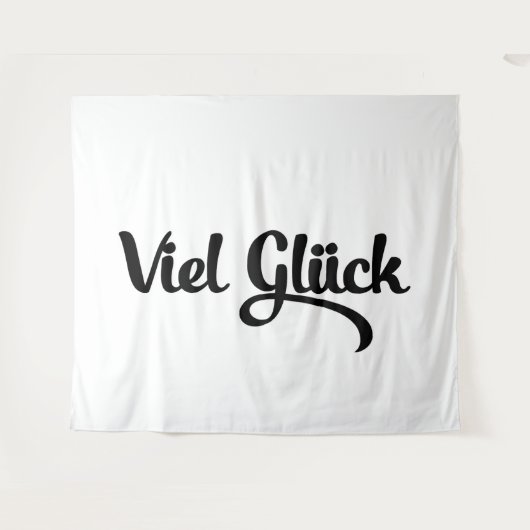 Tenture Viel Glück | Good Luck German Language (Devant (Horizontal))