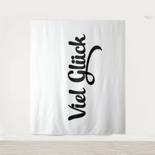 Tenture Viel Glück | Good Luck German Language (Devant)