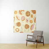 Tenture Viennoiseries Assorties : Motif sans Seamless Savo (En situation (horizontale))