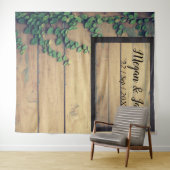 Tenture Vieux bois Rustique Mariage arrière-plan photo (En situation (horizontale))